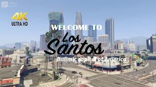 Welcome To Los Santos(Cinematic) || 4K Video || GTA V Los Santos city || Bulimic capital of America