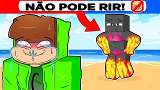 FIZ UM TENTE NÃO RIR NO MINECRAFT 🤣