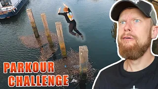 Krasse EISWASSER PARKOUR Challenge | Fritz Meinecke reagiert auf STORROR