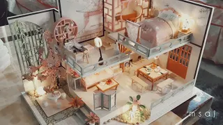 DIY Miniature Dollhouse Kit + chill music msaj