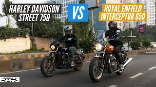 RE Interceptor 650 vs Harley Street 750: How Royal Enfield killed Harley Davidson in India!
