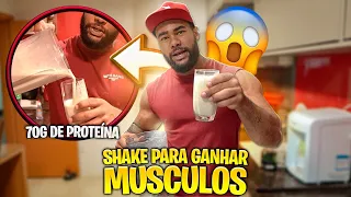 SHAKE DE 1000 CALORIAS - 70 GRAMAS DE PROTEINA EM 3 MINUTOS