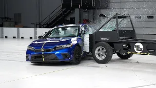 2022 Honda Civic sedan updated side IIHS crash test