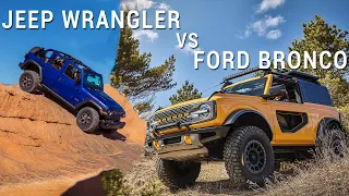 2021 Ford Bronco vs 2020 Jeep Wrangler | Comparison | Autotrader