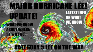 Major hurricane Lee will become one of the strongest Atlantic hurricanes in history.. Latest info!