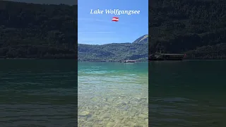 Lake Wolfgangsee in Salzburg Austria 🛥️ #austria #exploreaustria #salzburg