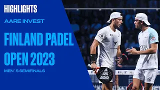 Men's Semifinal (Lebrón/Galán vs Tello/Ruiz) Aare Invest Finland Padel Open 2023 | World Padel Tour
