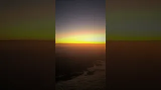 Fiery pre-dawn at 20,000 feet over California!