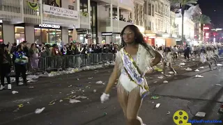 Young Audiences Marching Band On St Charles and Canal Street @ Krewe Of Bacchus Parade (2023)