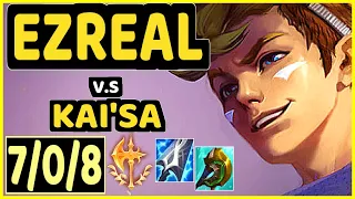 EZREAL vs KAI'SA - 7/0/8 KDA BOTTOM ADC GAMEPLAY - EUW Ranked MASTER