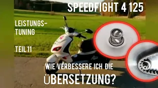 Wie kann ich die Übersetzung meines Rollers verbessern? Speedfight 4 125 | Tuning | Roller