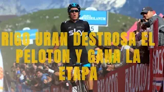 Rigo uran gana etapa 10 del giro de italia 2013!!!increible el toro urrao en "altopiano de montasio"