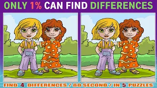 Find four differences,Spot The Difference : Can You Find Them All?  Find The Difference.Let's start!