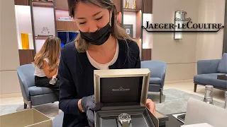 Buying $9,500 Jaeger-LeCoultre Polaris Date Boutique Edition green dial Q906863J watch Dubai Mall