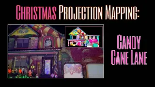 Christmas Projection Mapping House |  Candy Cane Lane |  Digital Decorating