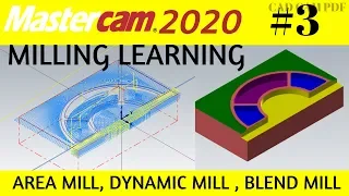 2D High Speed Milling Beginners Lesson #3 Mastercam Tutorial 2020