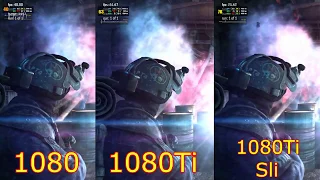 Сравнение 1080 vs 1080 Ti vs 1080 Ti sli QHD 1440p