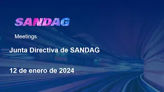 Junta Directiva de SANDAG- 12 de enero de 2024