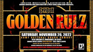 Envizion Wrestling GOLDEN RULZ 11.26.22 - Show Opening / Bo Sawyer vs. Corn Boi