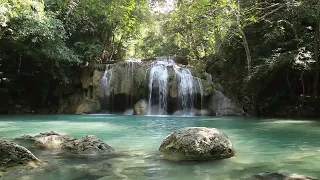 432Hz DEEP Healing Water Sounds With Meditation Music ➤ Raise Positive Vibrations, Calming Waterfall