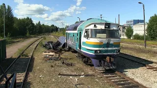 Слом моторного вагона дизель-поезда ДР1А-225-1 / Scrapping of DR1A-225-1 DMU motor car