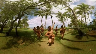 Male Hula Troupe Ke Kai O Kahiki in 360º