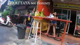 Thailand: Pattaya Soi Honey & Jomtien - Thai girls happy massages walk through VLOG 8