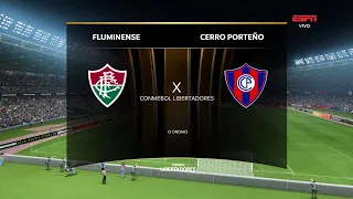 Fluminense x Cerro Porteño - Simulando no FC 24 (PC com mods) - CONMEBOL Libertadores 2024