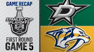 Stars post 5-3 win in Game 5, grab series lead