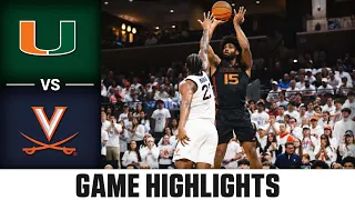 Miami vs. Virginia Game Highlights | 2023-24 ACC Men's Basketball