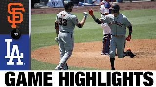 Wilmer Flores homers, turns two in 5-4 win | Giants-Dodgers Game Highlights 7/25/20