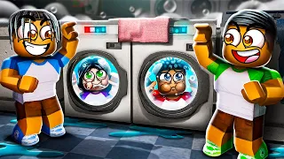 ESCAPE THE LAUNDROMAT ROBLOX OBBY | The Prince Family Clubhouse