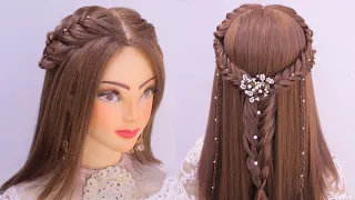 Fishtail braid tutorial l Quick & Easy open hairstyles l wedding hairstyles l summer hairstyles 2022