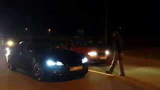 Dragrace BMW 135 vs Mazda 6