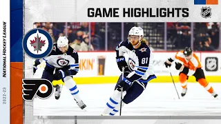 Jets @ Flyers 1/22 | NHL Highlights 2023