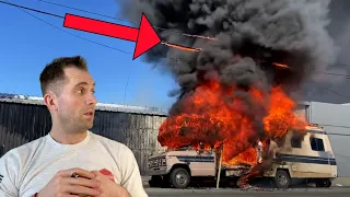 HUGE RV Fire Stopped In Minutes (firefighter breakdown)