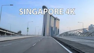 Singapore 4K - Driving Downtown - Dubai Miami Monaco Mix
