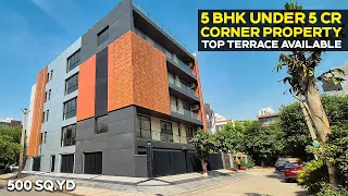5 BHK Builder Floor in Gurgaon || 500 Sq Yd Corner Property