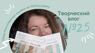 Творческий влог №25 Разочарование от Mintay papers и обзор "мистических" коробок.