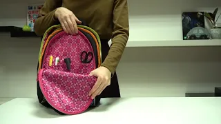 Видеообзор школьного рюкзака для девочек GRIZZLY RG-967-4