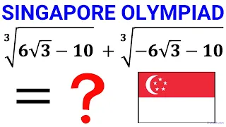 Math Olympiad Question | How to find the SUM of two cube roots? | Singapore Math Olympiad Training