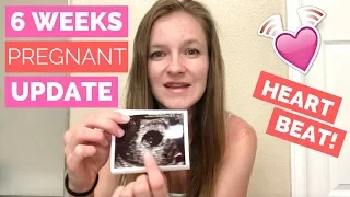 6 Week Pregnancy Update  |  HEARTBEAT Visible on Ultrasound!