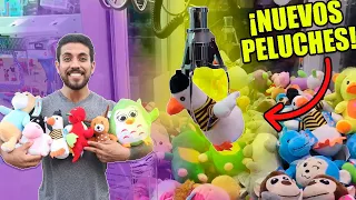 VENCIENDO LAS MÁQUINAS DE GARRA DE MUÑELOCOS | CAZANDO MUÑELOCOS EN LA MÁQUINA DE PELUCHES