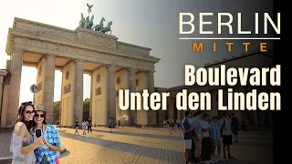 Heart of Berlin: A walk along the Boulevard Unter den Linden | Brandenburg Gate | 4K