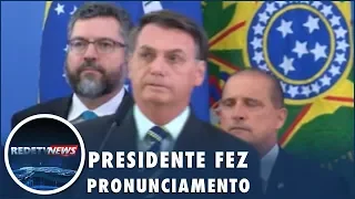 Presidente Jair Bolsonaro rebate acusações de Sergio Moro