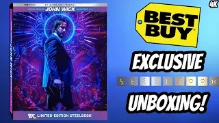 JOHN WICK CHAPTERS 1-3 (Steelbook) Unboxing and Review With Commentary