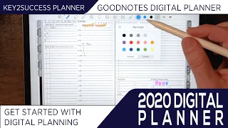 2020 Digital Planning with GoodNotes Planner | #key2success planner