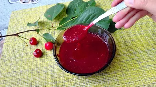 Густой ВИШНЕВЫЙ ДЖЕМ 🍒🍒🍒 за 5 минут ВКУСНО ПРОСТО БЕЗ ЗАМОРОЧЕК