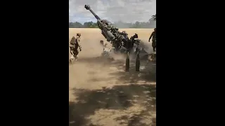 Гаубиця M777 в дії: палке вітання окупантам від наших захисників