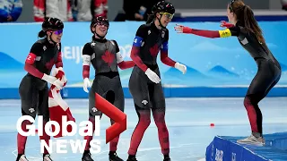 Beijing Olympics: Canada takes home 1st ever gold in team pursuit speed skating